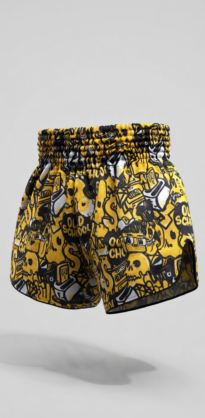 ARWUT [S003] "OLD SCHOOL GRAFFITI" Edition Muay Thai Shorts