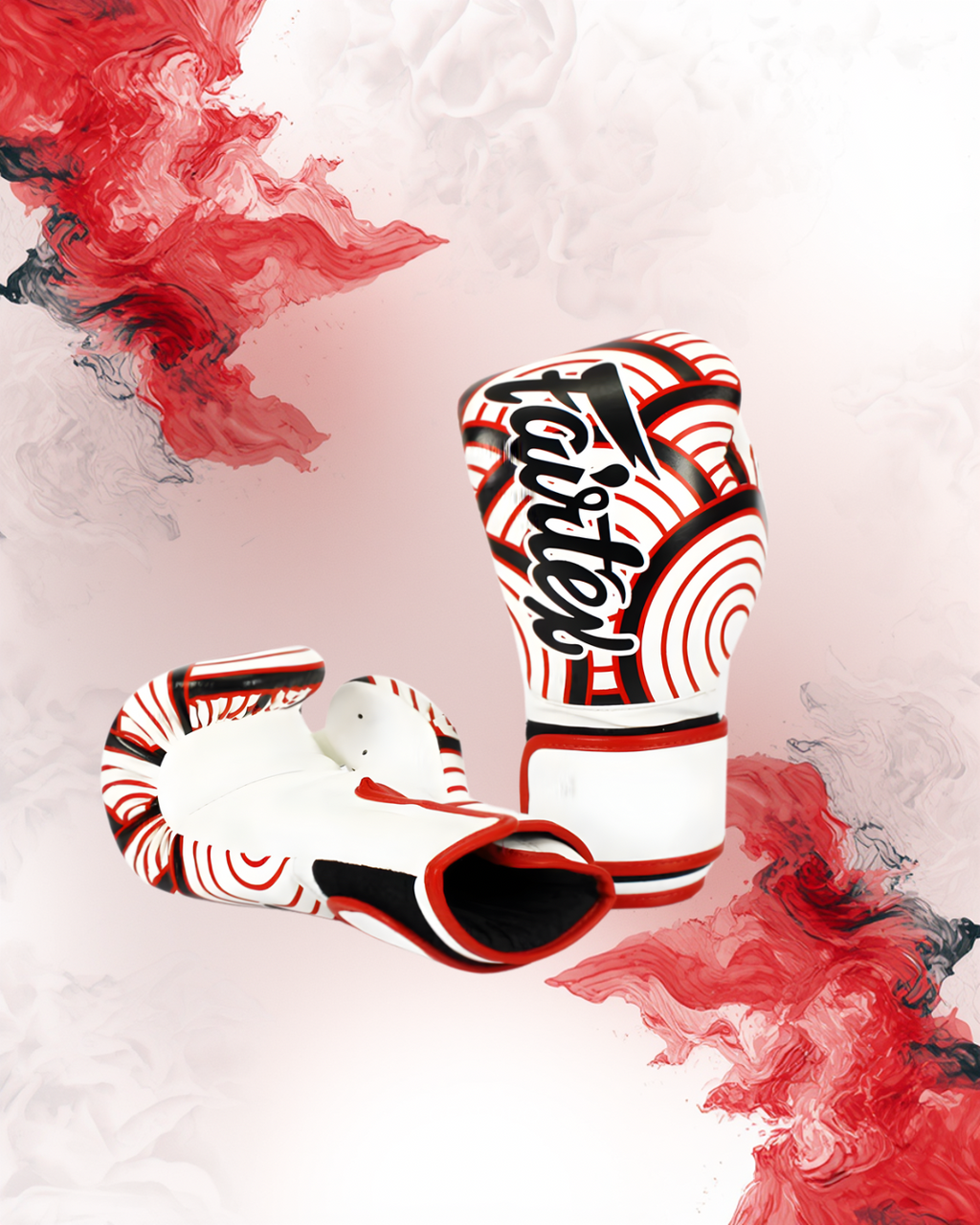 FAIRTEX MICROFIBER GLOVES BGV14 – ART COLLECTION: RED WAVE