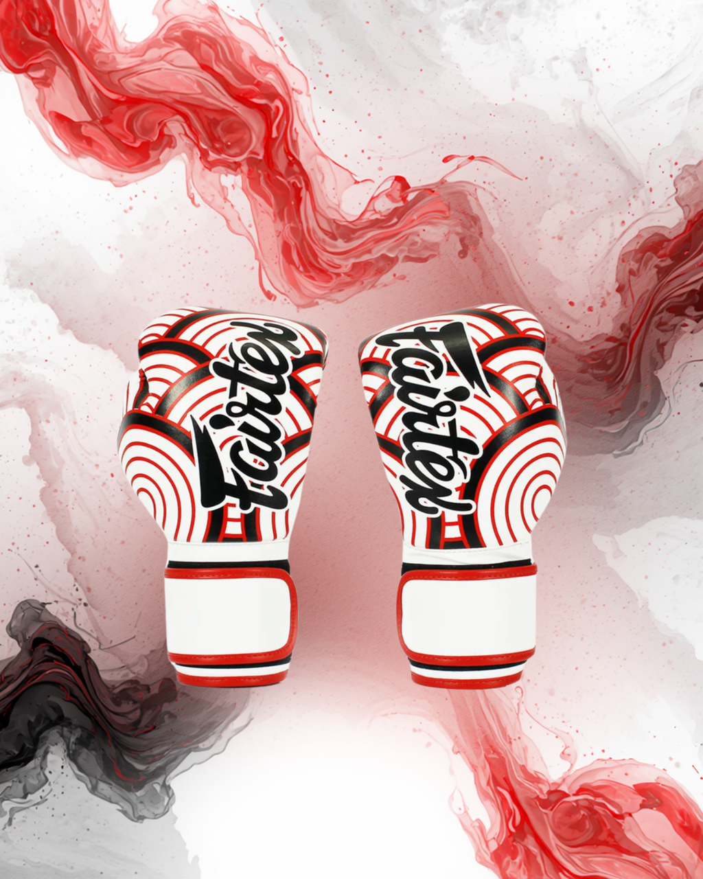 FAIRTEX MICROFIBER GLOVES BGV14 – ART COLLECTION: RED WAVE