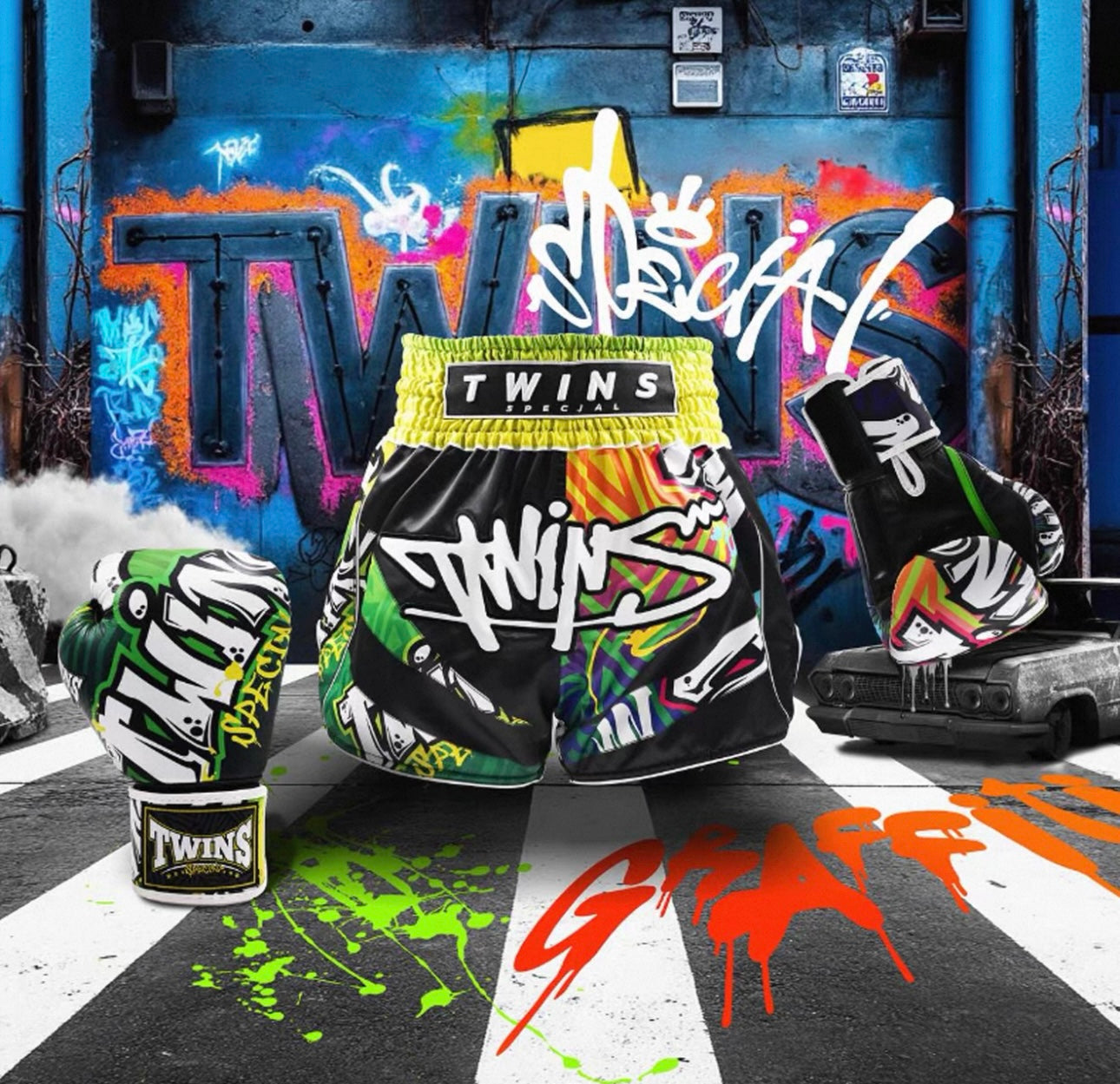 Boxing Gloves Twins Spirit Gloves Colorful Sanda Unisex