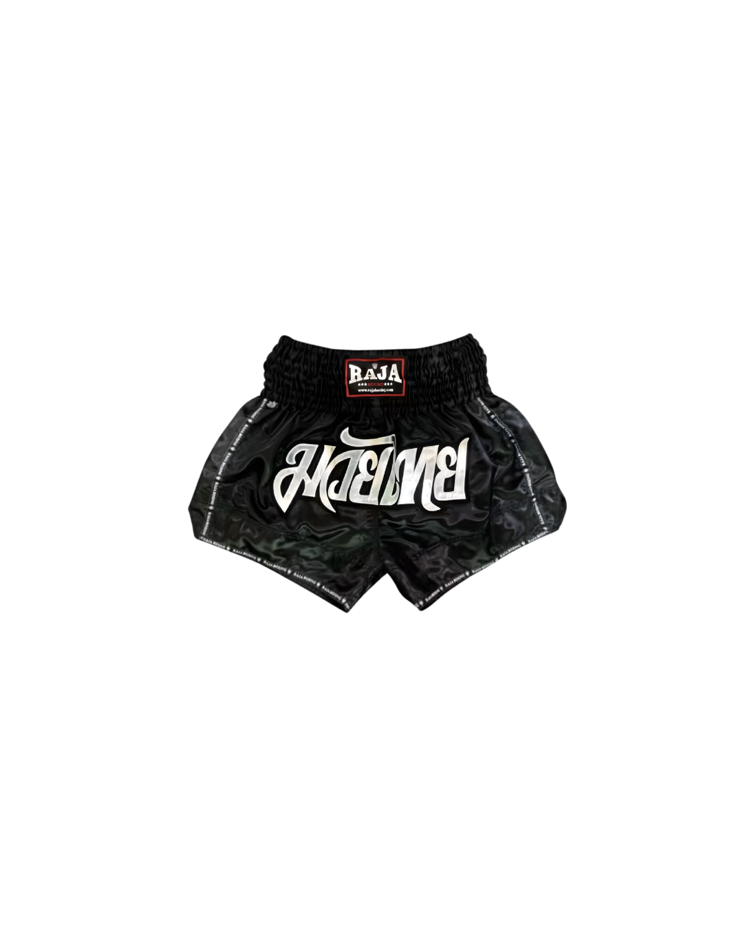 Black RAJA Muay Thai Shorts