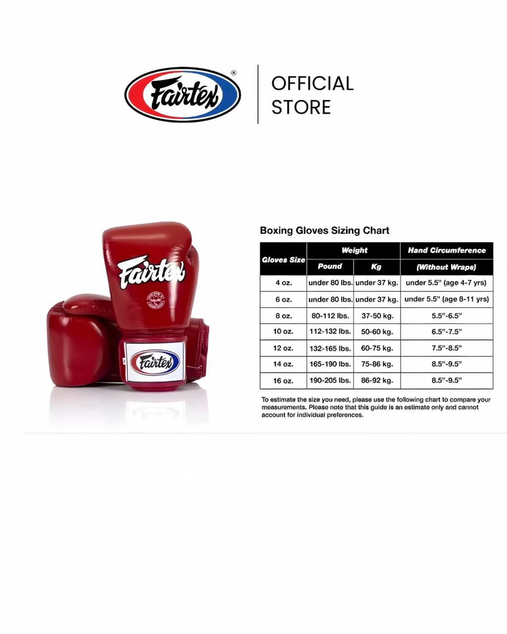 FAIRTEX BOXING GLOVES BGV1 ONE X