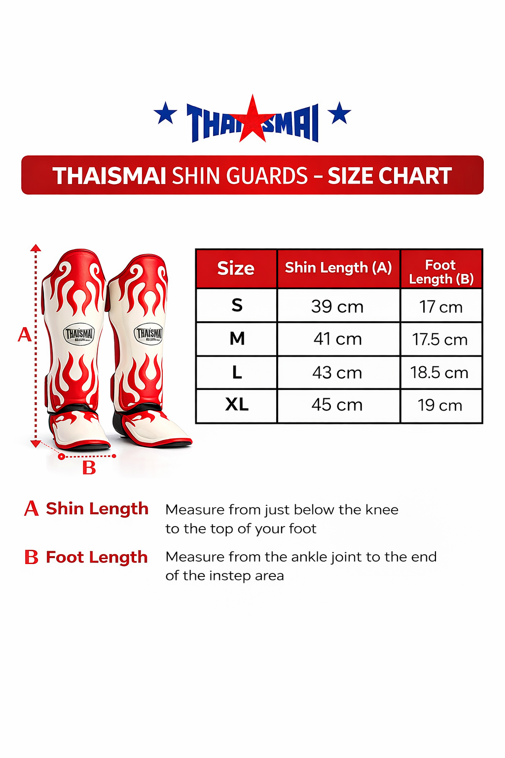 Thaismai Flame Shin Guards