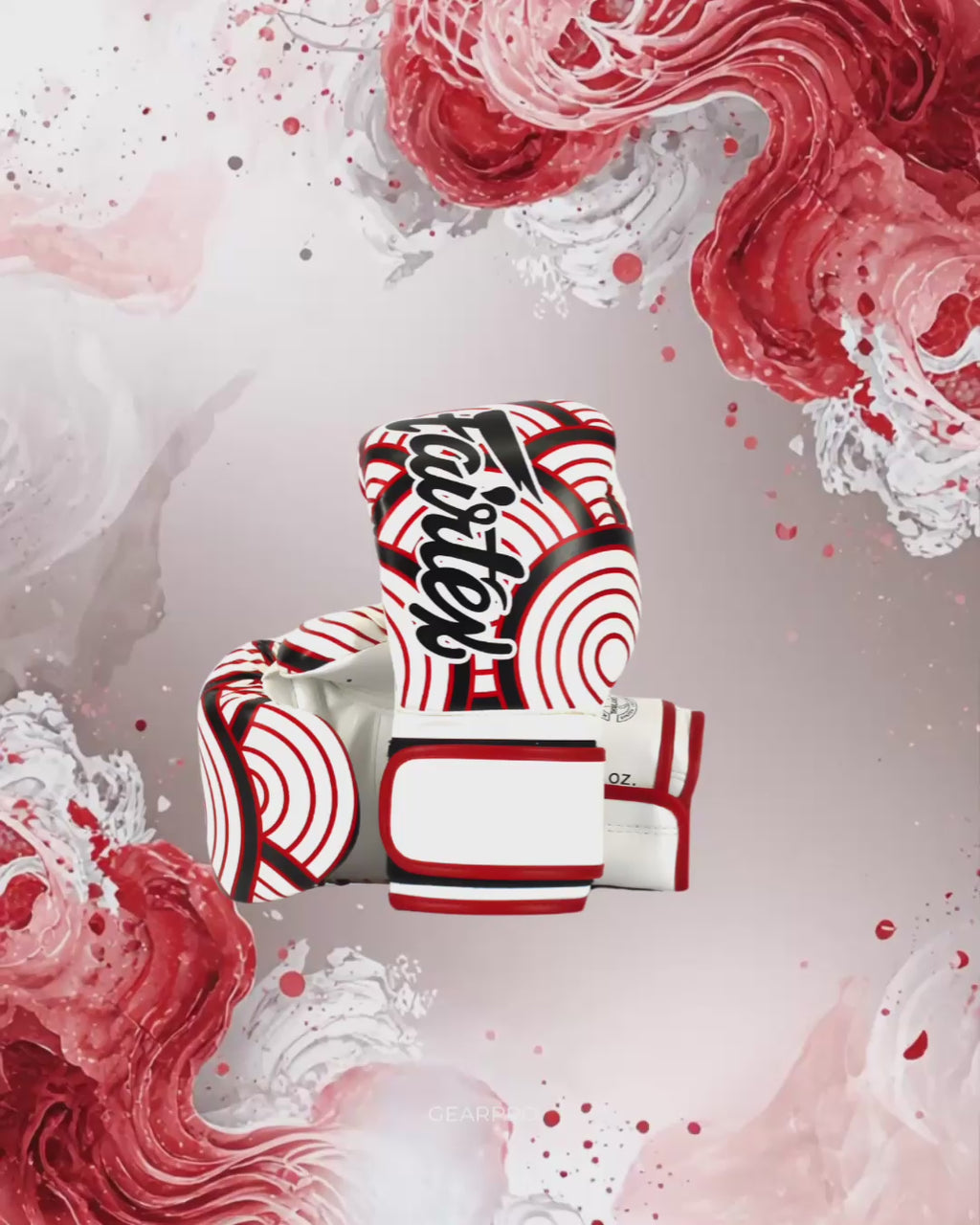 FAIRTEX MICROFIBER GLOVES BGV14 – ART COLLECTION: RED WAVE